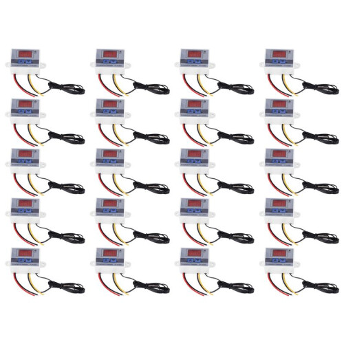 20X 220V Digital LED Temperature Controller 10A Thermostat Control  Probe New