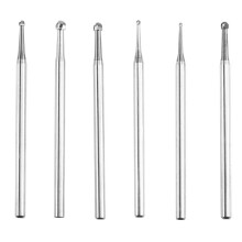 6Pcs Large Blade Burr, 3/32Inch Shank Round Shape Jewelry Making Burs Lapidary Engraving Bits for Rotary Tools