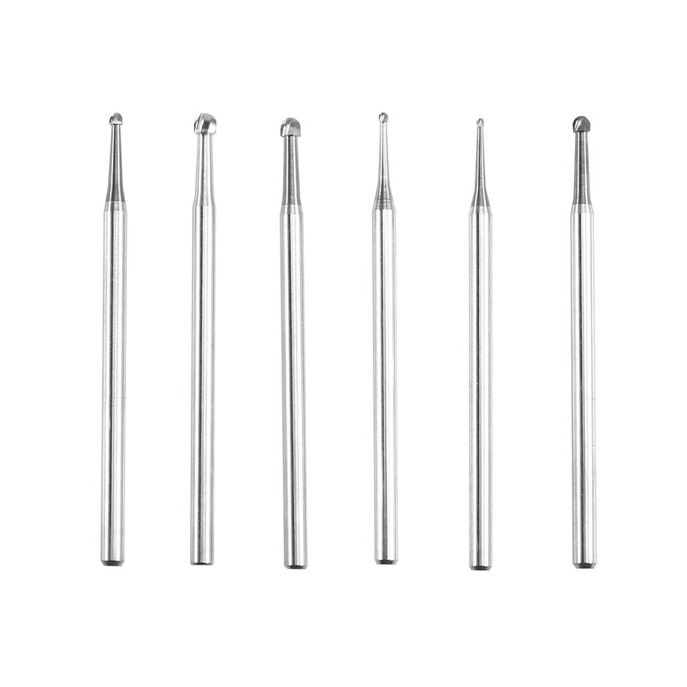 6Pcs Large Blade Burr, 3/32Inch Shank Round Shape Jewelry Making Burs Lapidary Engraving Bits For Rotary Tools 6033241068793
