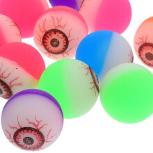 Halloween Eyeballs Bouncy Balls 10pcs Random Color Scary Party Favors for Kids and Halloween Decor