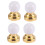 4X 1:12 Dolls House Miniature Globe White Ceiling LED Light Lighting Lamp with Battery 1