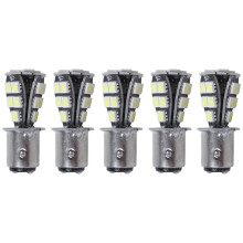 5X 1157 P21W BAY15D 5050 18 SMD LED Tail Brake Stop Light Bulb White