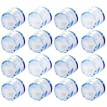 16Pcs Transparent Rubber Furniture Table Chair Leg Floor Feet Cap Cover Protector 15mm