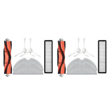 2X Zubehör Kits für D9 Roboter Vakuum Staubsauger Teile Haupt Rolle Seiten Bürste Hepa Filter Mopp Tuch