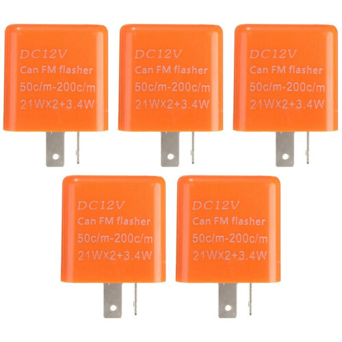 10X 2 Pin Motorrad Geschwindigkeit Einstellbar Led Blinker Blinkrelais 12V