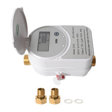 Tuya Zigbee Ultrasonic Water Meter DN15 with Valve LCD Display Water Quantity Flow Consumption Measure IP68 Waterproof