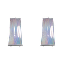 2X Sunshade Roller Blackout Suction Cup Blinds Curtains for Living Kitchen Office Car Window Free-Perforated Curtain C