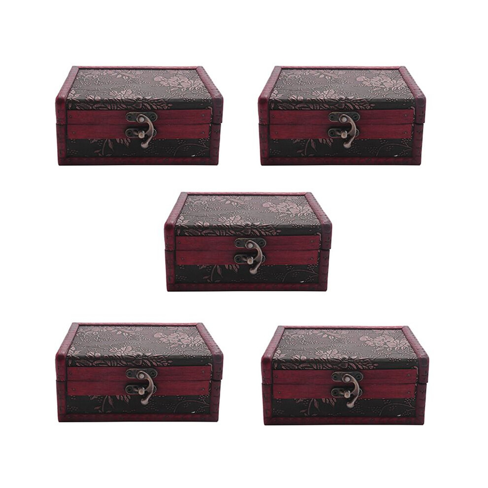 5X Treasure Box Treasure Chest for Gift Box,Cards Collection,Gifts and Home Decor