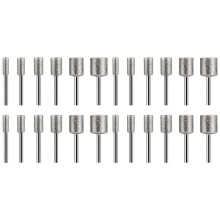 Steenhouwen Set, 24 STKS Diamond Burr Bits voor Stone Rocks Glas Keramiek voor  Rotary Tools (4mm 5mm 6mm 8mm 10mm 12mm)
