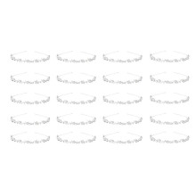 20X Bridal Bridesmaid Flower-Leaf Pattern Headband Wedding Tiara