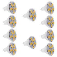 10X 3W MR11 GU4 250LM LED Ampoule Lampe 15 5630SMD Lumiere Blanche Chaude