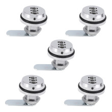 5X Alloy Code Combination Cam Lock Keyless Post Mail Box Cabinet RV 3 Dial Silver