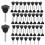 60 Pcs M6 x 50 mm Locking Star-Shaped Plastic  Male Thread Knob Grip 1