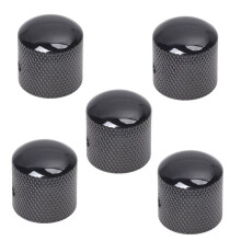 5X Bouton de Controle du Volume et de la Tonalite pour Guitare Electrique - Noire