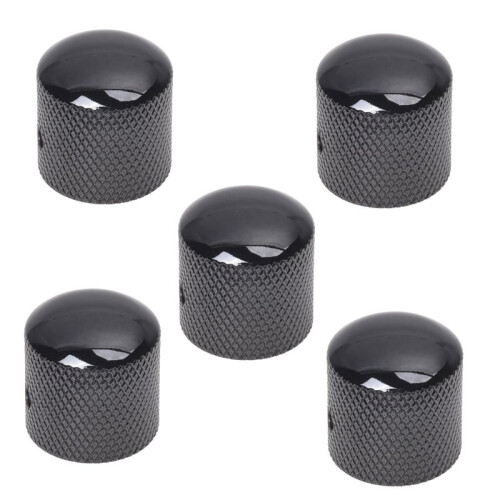 5X Black Electric Guitar Volume Tone Control Knob