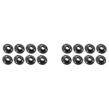 de Tuyau en Fonte Malléable de 1/2 Pouce, Mamelons de Tuyau Filetés de Tuyau Noir de 1/2 Pouce, 16 Pièces Séries