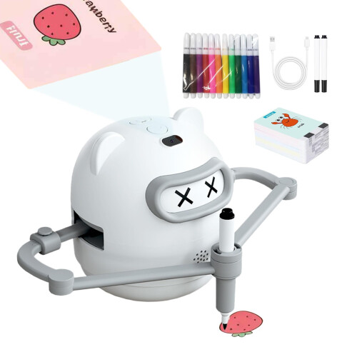 Kids Programmable Drawing Robot for Screen STEM Learning, Six Modes Educational Art Kit