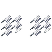 Lot de 12 Loquets à Pousser pour Armoires Quincaillerie D'Armoire à Pousser pour Ouvrir Loquet à Poussoir