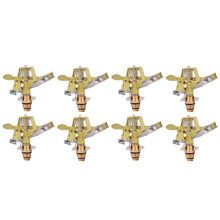 8Pcs 1/2 Inch Heavy Duty Impact Sprinkler Perfect for Watering Large Gardens Hose End Sprinklers Watering Tools