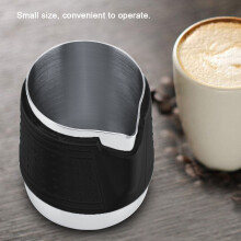 Stainless Steel Coffee Frothing Jug 350ml Heat Resistant Black