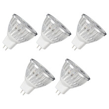 5X 4W Dimmable MR16 LED Bulb/3200K Warm White LED Spotlight/50 Watt Equivalent Bi Pin GU5.3 Base/330 Lumen