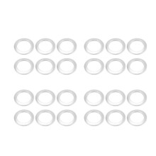200 Pack Curtain Grommet, Inner Diameter 43mm Curtain Eyelet Rings Nanoscale Low Noise Roman Ring (Silver)