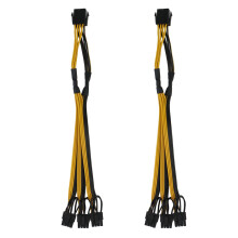 2X ATX 12V CPU 8 Pin to 3X 8Pin (6+2) Pin PCI-E Male Splitter Power Extension Adapter Cable for  Card