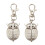 2X Double Hibou Ouvert Keyring Pocket Watch 1