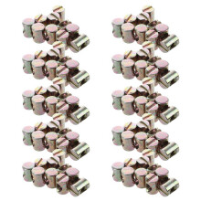 100Pcs M6 Bolts Dowel Slotted Furniture Nut for Beds Crib Chairs