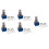 5X Guitar Effects 3PDT 9-Pin Latching Stomp Pedal Footswitch Foot 1