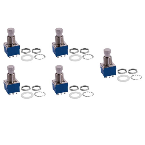 5X Guitar Effects 3PDT 9-Pin Latching Stomp Pedal Footswitch Foot