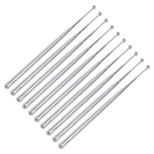10Pcs 115 cm 10 Section Telescopic Antenna FM AM Radio