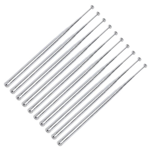 10 Pezzi 115 Antenna Telescopica Fm 10 cm 1