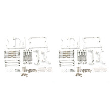 2Set Metal Chassis Pull Rods Servo Fixed Mount Bracket for MN D90 D91 MN99S 1/12 RC Car Parts,Silver