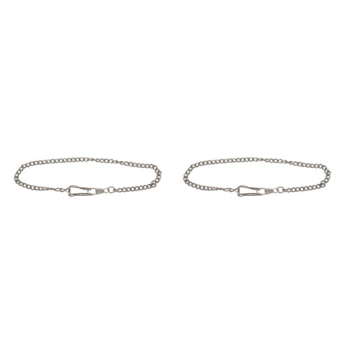 2X Retro  Vintage Taschenuhr Kette Silber