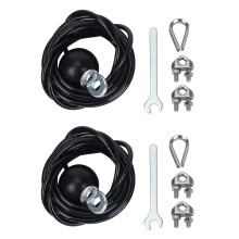 2pcs 3Meters Gym Adjustable Cable Wire Rope Heavy Duty Steel Replacement Parts for Home Gym Fitness Cable