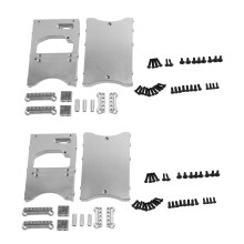 2X Metal Steering Servo Fixed Mount Bracket  for MN D90 D91 D96 D99 MN90 MN99S 1/12 RC Car,Silver