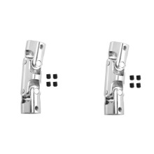 2X Rc Double Universal Joint Cardan Joint Gimbal Couplings with Screw,10X10mm