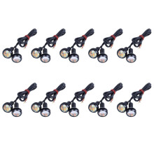 20 Pcs 12V 23mm Dual Color Switchback 4014 12 LED Drl Eye Daytime Light