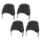 4pcs 5-7 Inch Motorcycle Headlight Windshield Wind Deflector Windscreen Universal for 1