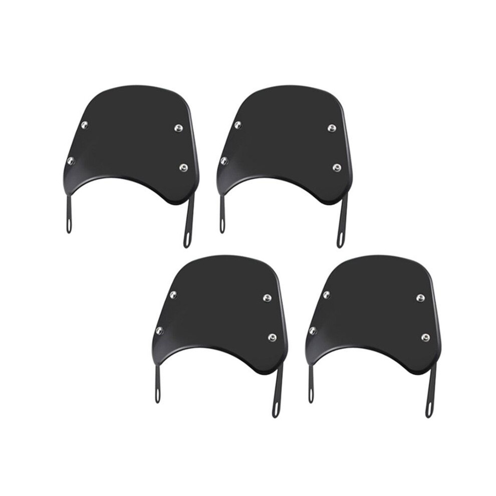 4Pcs 5-7 Inch Motorcycle Headlight Windshield Wind Deflector Windscreen Universal For 6033360461161