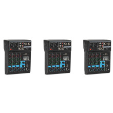 3X Professionelle 4 Kanal Mixer Audio Mixing DJ Konsole mit Reverb Effekt Für Haus Karaoke USB Live Stage KTV