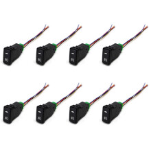 8X Auto Retrofit Waterproof Toggle Fog Lamp with 4 for White Light