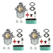 3X 699831 Carburetor with Air Filter Kit for Briggs & Stratton 283702 283707 284702 Lawn Mower Engines
