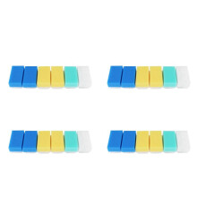 Baby Bath Sponge (24 Pieces) Soft Foam Washer with Cradle Cap Brush Body,Hair and Scalp Clean Gentle Baby Sensory Brush