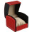 pu square watch jewelry box organizer red 3