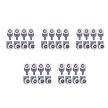 40 Portes Rouleaux de Porte de Douche Rouleaux de Porte de Douche Porte Coulissante Guide de Rouleau Douche Pièces de Porte En Verre Poulies Roues