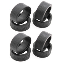 8Pcs Rubber Tyre Tires Wheel for K969 K989 P929 Iw04M Awd Iw02 -Z -D -Q 1/28 RC Drift Racing Car