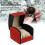 pu square watch jewelry box organizer red 5
