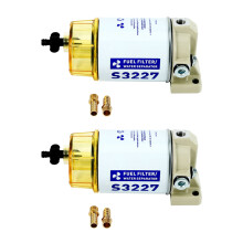 2X S3227 Outboard Marine Marine Fuel Filter Fuel Water Separator Filter Assembly Marine Engine Marine Filter